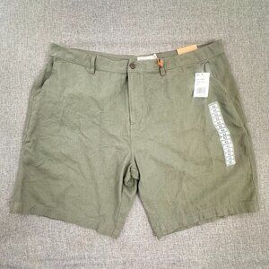 NEW! Weatherproof Vintage Mens Shorts 42 Linen‎ & Viscose Green MSRP: $60